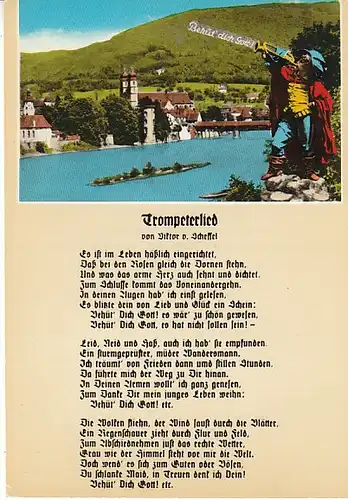 Säckingen a.Hochrhein mit Trompeterlied ngl C1124