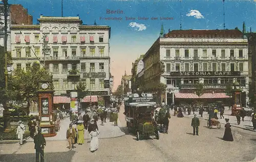 Berlin Friedrichstr/Unter d. Linden feldpgl1917 110.274