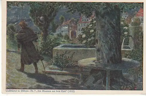 H.BALUSCHEK Am Brunnen vor dem Tore feldpgl1918 B9829