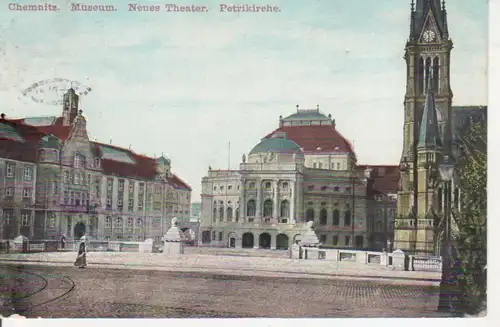 Chemnitz Museum Theater Petrikirche gl1912 84.748