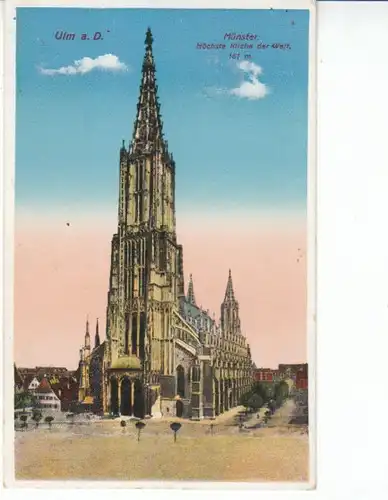 Ulm a.D. Münster feldpgl1914 23.854