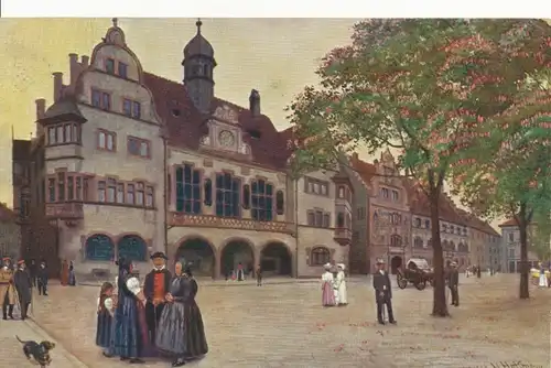 Freiburg altes u. neues Rathaus gl1912 108.909