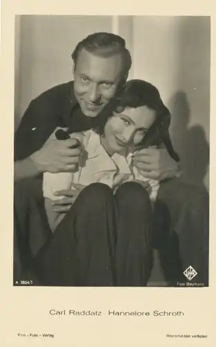 Porträt Carl Raddatz Hannelore Schroth ngl 105.998