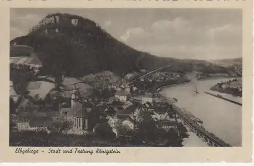 Königstein mit Festung Elbgebirge feldpgl1941 84.865