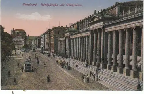 Stuttgart Königstraße mit Königsbau ngl 26.042