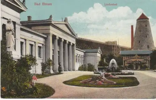 Bad Elmen Lindenbad Salzturm feldpgl1916 B4331