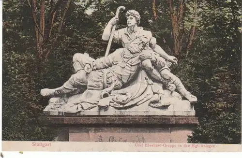 Stuttgart Eberhard-Gruppe Kgl.Anlagen gl1907 25.980