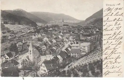 Urach Blick >Stadt >>Hohen-Urach gl1906 24.108