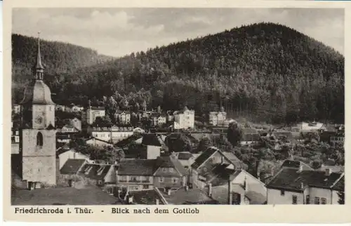 Friedrichroda i.Thür. Blick zum Gottlob ngl B6694