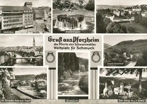 Pforzheim Teilansichten Industriehaus ngl 107.853