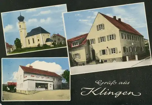 Gruß aus Klingen Teilansichten Kirche ngl 108.025