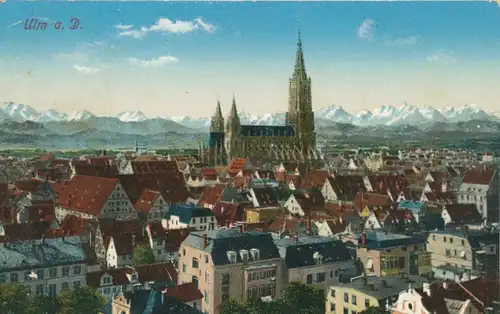 Ulm a. Donau Teilansicht Münster gl1914 107.910