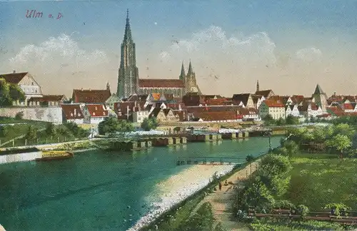 Ulm a.d. Donau Teilansicht gl1919 107.931