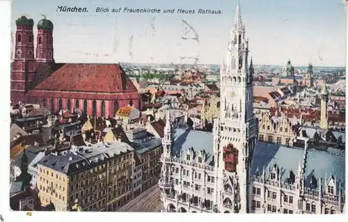 München Frauenkirche Neues Rathaus gl1925 23.989