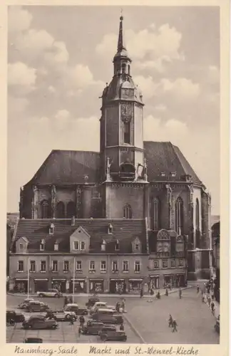 Naumburg a.S. Markt und St. Wenzelkirche gl1942 92.326