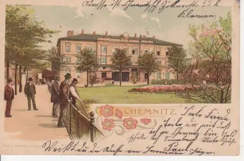 Chemnitz Partie an Gebäude gl1912 86.257