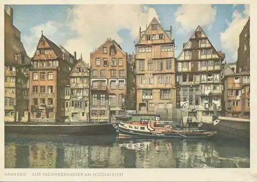 Hamburg Alte Fachwerkhäuser am Nicolaifleet ngl 115.954