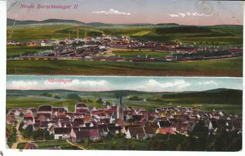 Münsingen und Neues Barackenlager II feldpgl1917 25.677