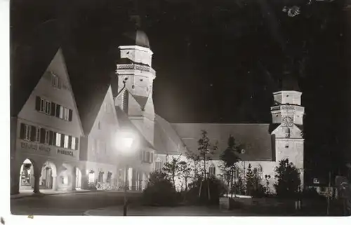 Freudenstadt Textilhaus Mühlich Kirche gl1966 26.354