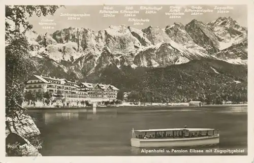 Eibsee Alpenhotel Eibsee mit Zugspitze ngl 107.972