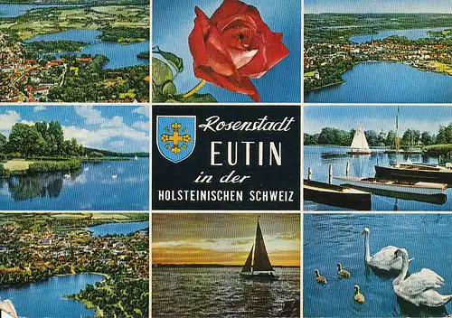 Rosenstadt Eutin Mehrbildkarte gl1974 116.515