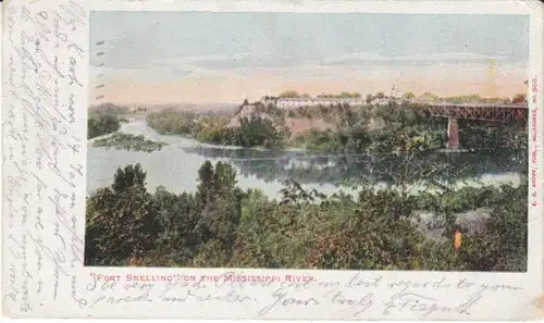 USA Fort Snelling o.th.Mississipi River gl1902 25.440