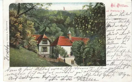 Freiburg i.Br. St. Ottilien Litho gl1902 23.729