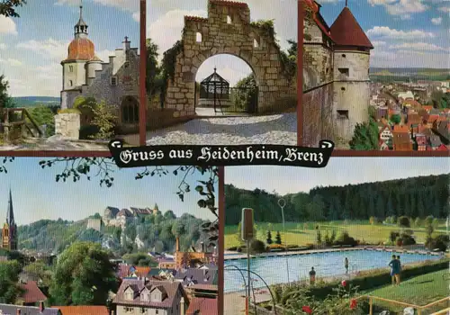 Heidenheim Brunnen Altstadt Schloß ngl 107.951