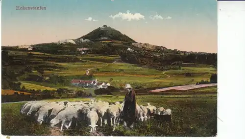 Schafherde vor Hohenstaufen ngl 25.862