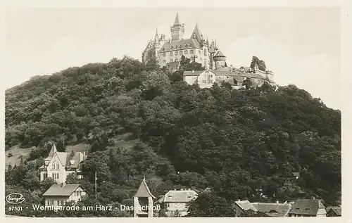 Wernigerode a.H. Blick zum Schloss ngl 117.989