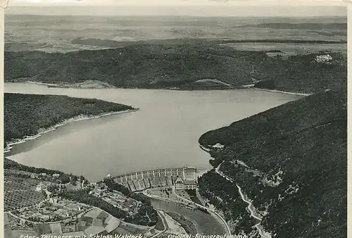 Edertalsperre Fliegeraufnahme glca.1950 110.812