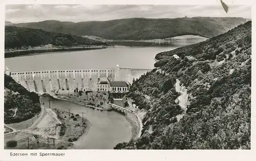 Edersee mit Talsperre und Sperrmauer ngl 110.883