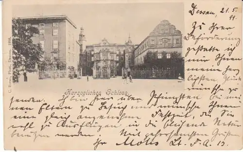 Dessau Herzogliches Schloss gl1899 24.292