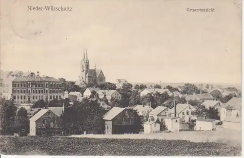 Nieder-Würschnitz Stadtpanorama feldpgl1918 69.972