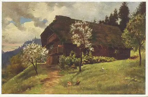 H. Hoffmann Frühling im Schwarzwald gl1944 108.244