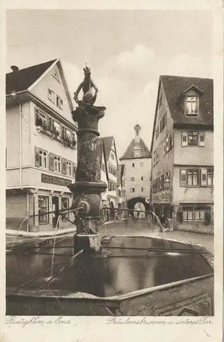 Bietigheim a. Enz Fräuleinsbrunnen Tor glca1930 107.823