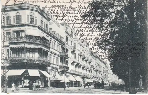 Wiesbaden Wilhelmstraße Kutschen gl1911 24.369