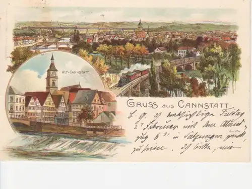 Stuttgart-Cannstatt Panorama gl1906 69.240