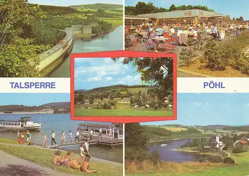 Talsperre Pöhl Mehrbildkarte glca.1980 110.759