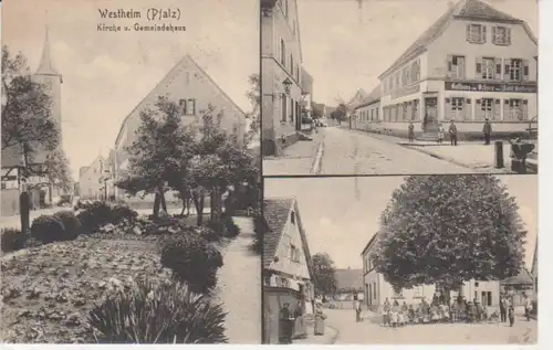 Westheim Gasthaus Ochsen Kirche Gemeindehaus ngl 93.785