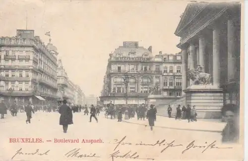 Brüssel Boulevard Anspach gl1903 203.664