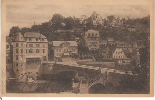 Tübingen Partie bei der Neckar-Brücke gl1922 26.169