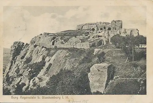 Burg Regenstein bei Blankenburg im Harz gl1918 114.849