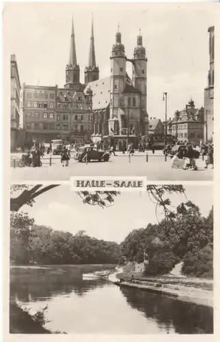 Halle/Saale 2 Ansichten gl1955 28.977