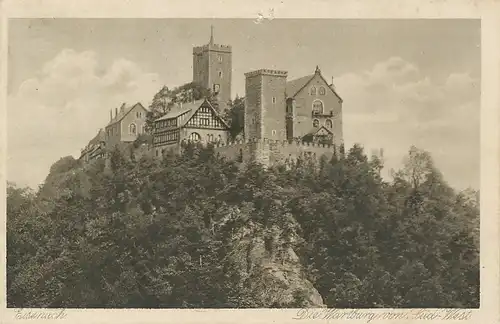 Eisenach Wartburg von Südwest ngl 111.384