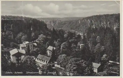 Schweizermühle im Bielatal gl1935 85.109