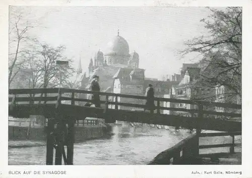 Nürnberg Blick auf die Synagoge ngl 108.011