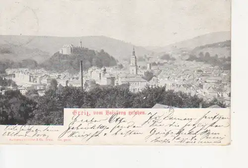 Greiz i.V. Stadtpanorama gl1903 88.542