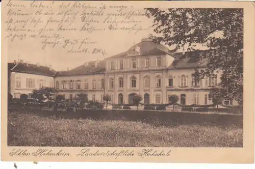 Schloss Hohenheim Landwirtsch.Hochschule gl1921 24.213