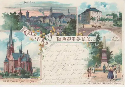 Bautzen Hotel Gude Kirche Panorama gl1900 85.890